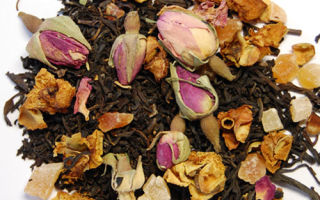 Розовый ароматизированный чай